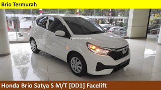 Honda Brio Satya S MT DD1 Facelift review  Indonesia [upl. by Francene]