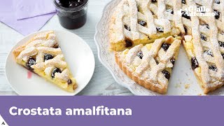 CROSTATA AMALFITANA CON CREMA E AMARENE  Ricetta Originale [upl. by Ailongam]