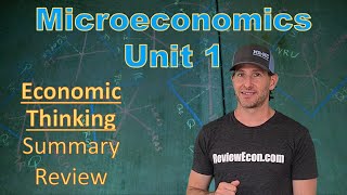 Microeconomics Unit 1 COMPLETE Summary  Economic Thinking [upl. by Llertal]