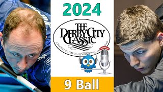 Shane Van Boening vs Wiktor Zielinski  9 Ball  2024 Derby City Classic rd 4 [upl. by Annahsed]