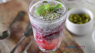 Immunity boosting Satvik Breakfast  Gond Katira Sharbat Recipe  Basil Seed Pudding [upl. by Kathye630]