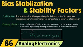 Bias Stabilization and Stability Factors [upl. by Imojean]