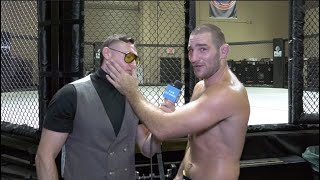 Sean Strickland Slaps His Blood On The Schmo’s Face [upl. by Lladnar]