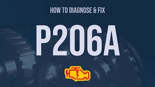 How to Diagnose and Fix P206A Engine Code  OBD II Trouble Code Explain [upl. by Einnel]