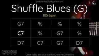 Blues Shuffle in G  Backing Track [upl. by Mosnar]