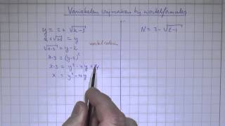 VWO4wisBH53 Variabelen vrijmaken bij wortelformules [upl. by Nicol919]
