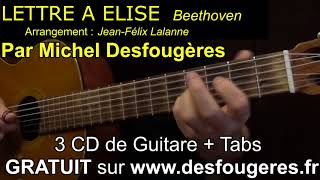 LETTRE A ELISE  Démo guitare pour mes élèves et pour les autres o [upl. by Buckels]