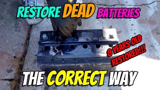 How to restore a dead car battery the correct way NO EPSOM SALTS [upl. by Particia]