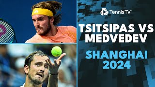 Stefanos Tsitsipas vs Daniil Medvedev DRAMATIC Match Highlights  Shanghai 2024 [upl. by Combs]