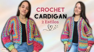 Crochet Cardigan con Hexágono  Perfecto para principiantes 💜Mayelin Ros [upl. by Sadiras]