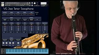 VG Tenor Saxophone sound library for Kontakt and AKAI EWI4000s electronic wind instrument vst plugin [upl. by Nydroj]