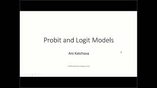 Probit and Logit Models [upl. by Haisa]