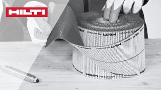 HOW TO install Hilti CFSB firestop bandage [upl. by Earla846]