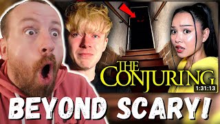 BEYOND SCARY Sam and Colby Surviving A Week at The Conjuring House PT 3 The Basement REACTION [upl. by Chae935]