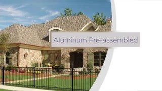 Freedom PreAssembled Aluminum Fence Installation Overview [upl. by Ulberto700]