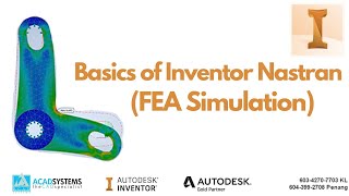 Basics of Inventor Nastran FEA Simulation [upl. by Erlewine]