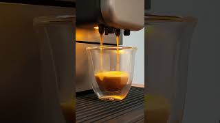 Sample espresso shot on new nivona NIVO 81018103 fully automatic espresso machine coffee [upl. by Elijah]