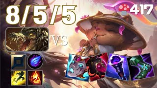 🍄417【ChallengerEUW】TOP Teemo vs Renekton【SNSeRiN1EUW】【Patch1421】leagueoflegends Teemo [upl. by Kenton]