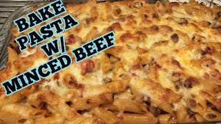 Bake Pasta with Minced Beef  Quick and Easy Recipe [upl. by Frantz]