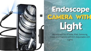 Endoscope Camera with Adjustable LED light [upl. by Carlock365]