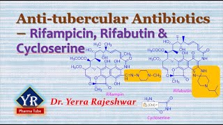 Antitubercular Antibiotics  Rifampicin Rifabutin amp Cycloserine  YR Pharma Tube  Yerra Rajeshwar [upl. by Herrmann]