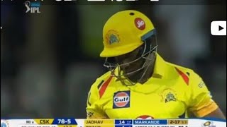 dwayne Bravo csk vs mi  2018  first match  super batting  Dj Bravo Super batting  Kedar Jadhav [upl. by Huntley]