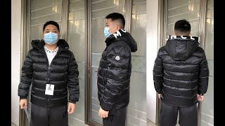 Moncler Black Salzman Down Jacket Try On Review [upl. by Bertelli]