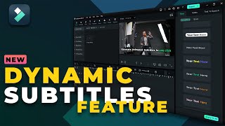 Whats NEW IN FILMORA  AI Dynamic Subtitles [upl. by Strohben]