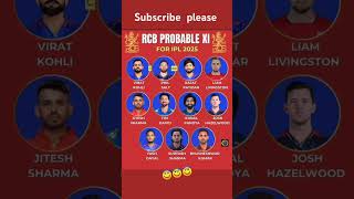 RCB Playing 11 😇😇😇😇 [upl. by Rahal211]