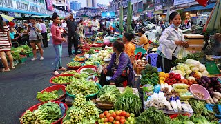 Amazing Cambodian food market scenes massive food tour [upl. by Elyod]