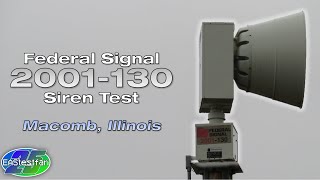 Federal Signal 2001130 Siren Test Full Attack  Macomb IL [upl. by Tnek]