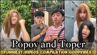 Popoy and Toper  Funniest videos compilation  Goodvibes [upl. by Maighdiln]