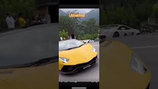 lamborghini supar car in uttrakhand full video on channel viralshorts [upl. by Seidler]