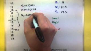 Statistics  How to make a box and whisker plot [upl. by Janella]