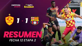 SD Aucas 1  1 Barcelona SC Resumen Fecha 12  2da Etapa  LigaPro Ecuabet [upl. by Llerrem]