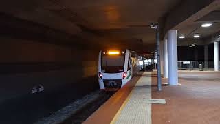 Transperth NIS BTrain Set 10470 passing through Joondalup Station P2 [upl. by Ahaelam976]