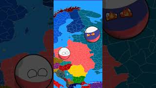 Polska odzyskuje niepodległość countryballs mapper europe mapchart mappingedits maping map [upl. by Navek]