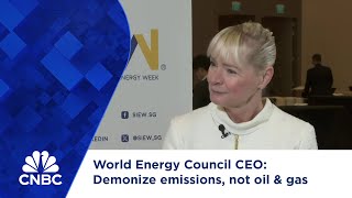 World Energy Council CEO Demonize emissions not oil amp gas [upl. by Mcgrody]