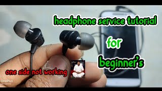 wired headphones 🎧 repair amp one side not working issue iyarpiyalkathalanofficial headphones [upl. by Fedora]