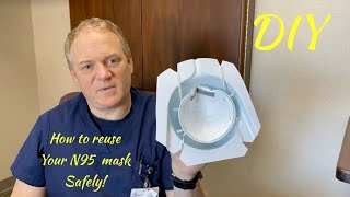 N95 Mask reuse conservation storage container DIY Emergency Department [upl. by Eznyl828]