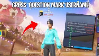 HOW TO GET THE CROSS QUESTION MARK USERNAME Working Method [upl. by Sharron]