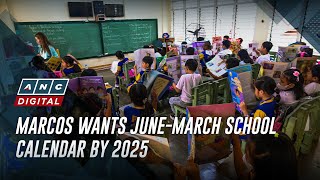 Marcos wants JuneMarch school calendar by 2025  ANC [upl. by Tallula]