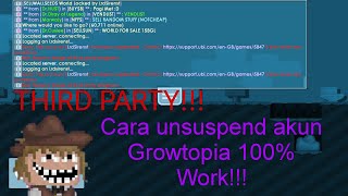 CARA UNSUSPEND AKUN GROWTOPIA TERBARU 100 WORK [upl. by Nangatrad]