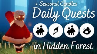 Todays Daily Quests in Hidden Forest  Sky Children of the Light [upl. by Annaliese]