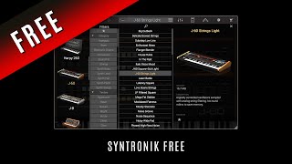 Syntronik Free • IK Multimedia • 20 Selected Factory Presets • Free VST • Sounds Patches Playthrough [upl. by Pellet582]