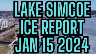 LAKE SIMCOE ICE REPORT JANUARY 15 2024  IS THERE ICE YET Kempenfelt bay [upl. by Ellened]