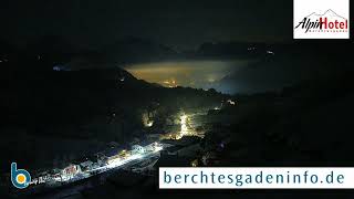 Wintertag in Berchtesgaden  Blick von der Webcam des Alpinhotel in Berchtesgaden auf den Watzmann [upl. by Annibo74]