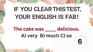 If you clear this English Grammar Test your English is fab challenge 1 [upl. by Pradeep415]