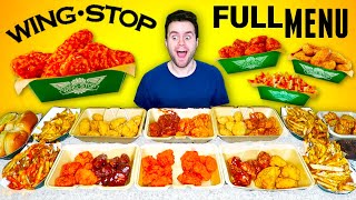 Trying Wingstops FULL MENU  Every Buffalo Wing Flavor [upl. by Aleahcim990]