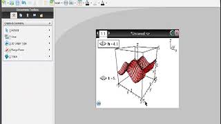 TiNspire CAS CX 3d Animated graphing [upl. by Neeloc]